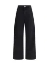 Rohe High-rise Wide-leg Jeans In Black