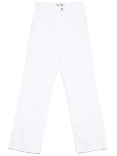 Rohe Jeans Mit Geradem Bein In Weiss