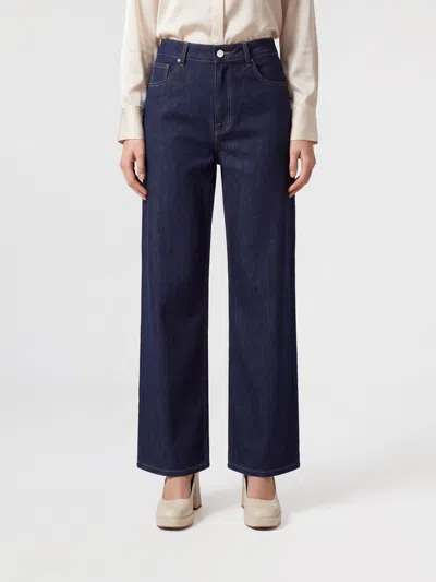 Rohe Jeans Woman Color Denim In Blue
