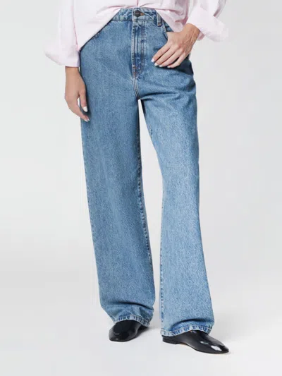 Rohe Jeans Woman Color Denim In Blue