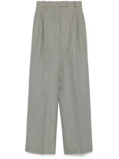 Rohe Karierte Hose In Schwarz