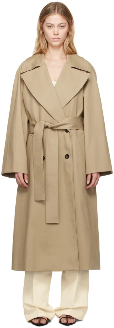 Rohe Khaki Classic Trench Coat In 184 Khaki