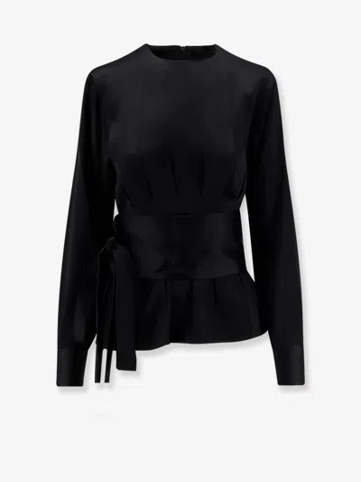 Rohe Kimono Satin Shirt In Black