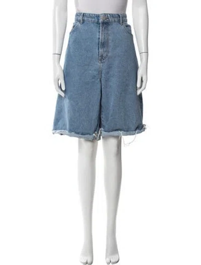 Pre-owned Rohe Knee-length Shorts In Blue