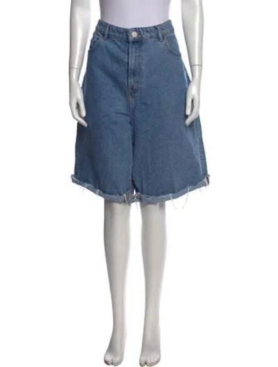Pre-owned Rohe Knee-length Shorts In Blue