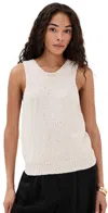 Rohe Knitted Halter Top Off White In Off White