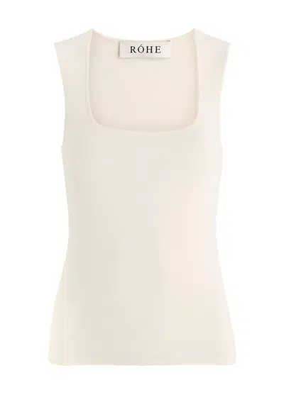 Rohe Knitted Tank In Off White