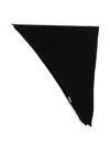 Rohe Knitted Triangular Scarf In Black