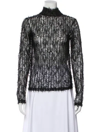 Pre-owned Rohe Lace Pattern Turtleneck Top In Multi