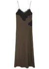 Rohe Lace-trimmed Silk Maxi Dress