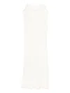 Rohe Lace-trim Midi Dress In White