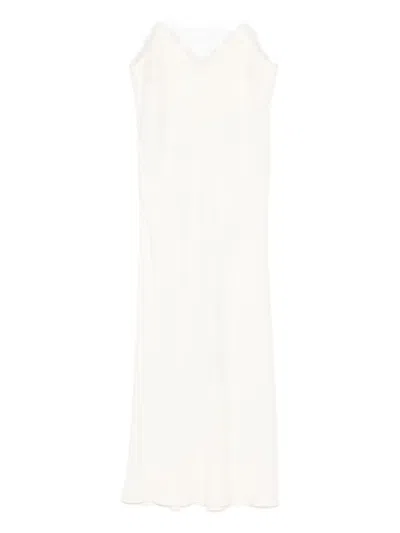 Rohe Lace-trim Midi Dress In White