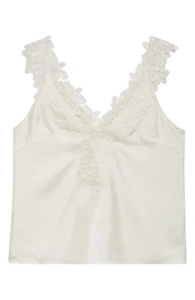 ROHE RÓHE LACE TRIM SILK TANK