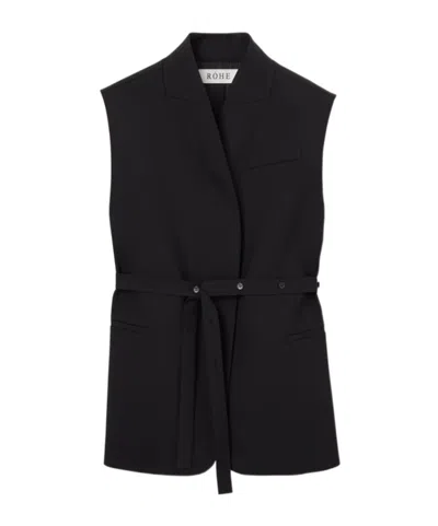 Rohe Lace-up Vest In Black