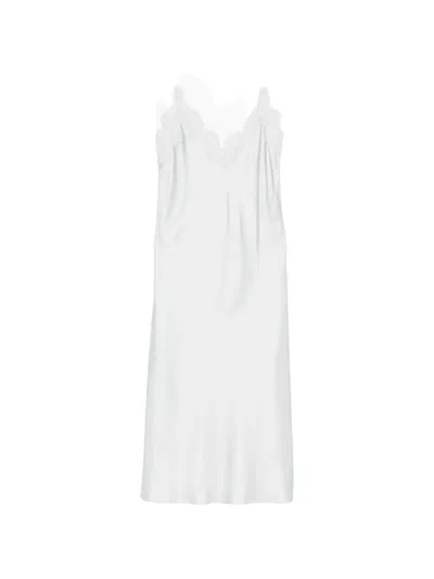 Rohe Lace-detail Midi Dress In Blue