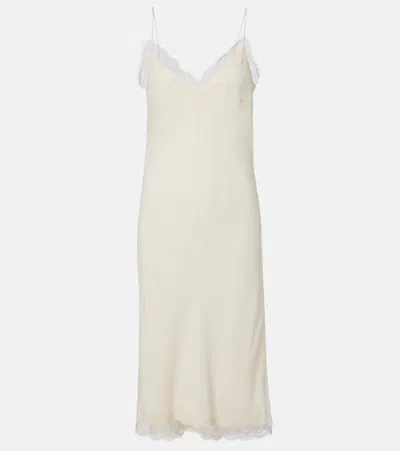 Rohe A-line Poplin Mini Dress In White
