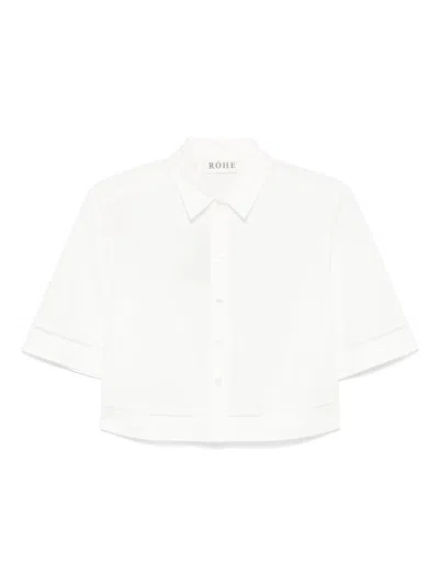 ROHE RÓHE LADDER EMBROIDERED POPLIN SHIRT CLOTHING