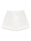 Shop Rohe Róhe Ladder Embroidered Poplin Shorts Clothing