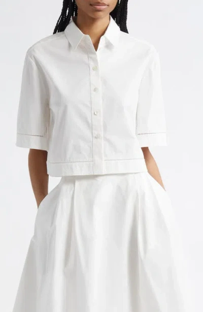 Rohe Róhe Ladder Stitch Inset Cotton Button-up Shirt