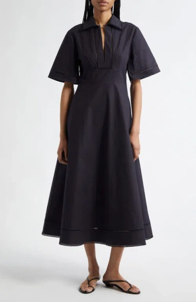 Rohe Róhe Ladder Stitch Maxi Dress