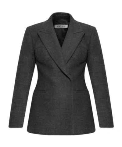 Rohe Lapel Blazer In Gray