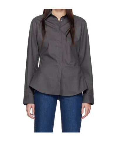 Rohe Lapel Shirt In Black
