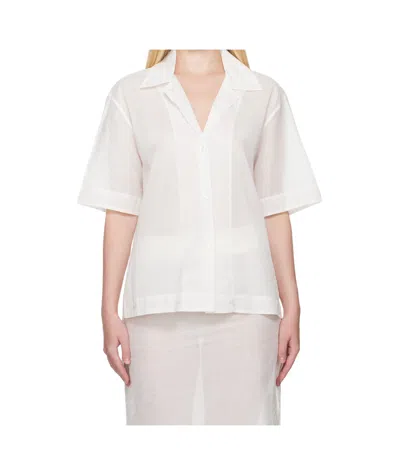 Rohe Lapel Shirt In White