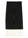 Rohe Layered Midi Skirt In Black