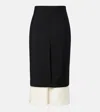 Rohe Contrast Upside Down Skirt In Black