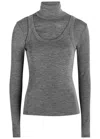 Rohe Layered Wool Top In Gray