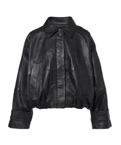 ROHE LEATHER BLOUSON JACKET