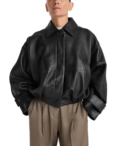 ROHE LEATHER BLOUSON JACKET