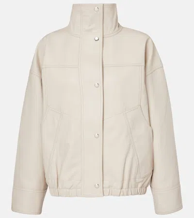ROHE RÓHE LEATHER BOMBER JACKET