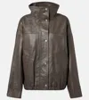 Rohe Reinvented Leather Jacket Earth In Brown