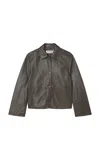 Rohe Leather Jacket In Brown