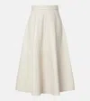 Rohe Róhe Midi Leather Skirt In White