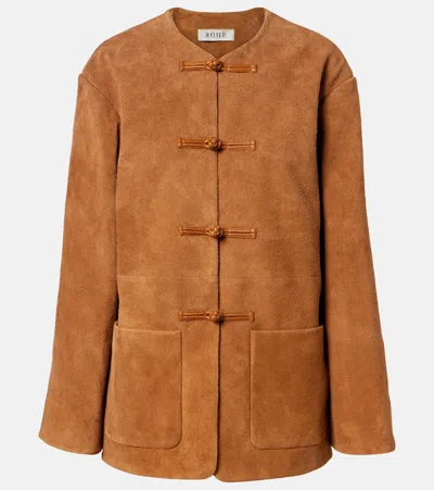 Rohe Róhe Marie Suede Jacket In Brown