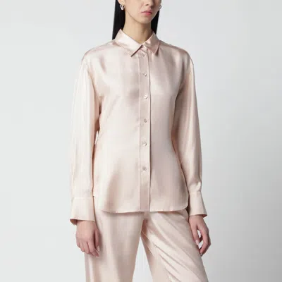 Rohe Róhe Light Pink Silk Shirt In Multi