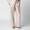 Rohe Drawstring Straight-leg Silk Trousers In Multi