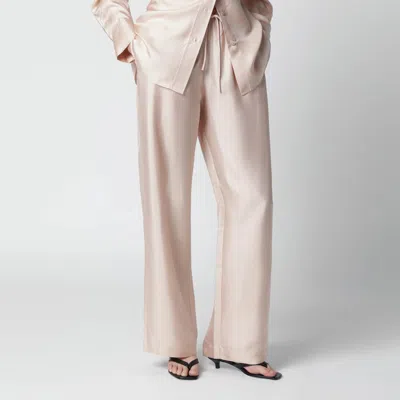 Rohe Róhe Light Pink Silk Trousers In Neutral
