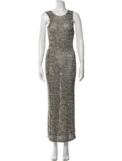 Pre-owned Rohe Linen Long Dress In Multi