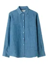 Rohe Chambray Buttoned Shirt In Blue