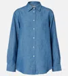 Rohe Chambray Buttoned Shirt In Blue
