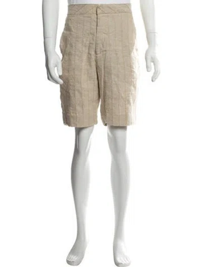 Pre-owned Rohe Linen Shorts In Neutrals