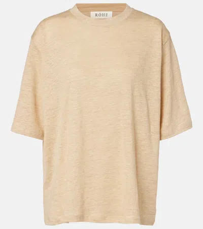 Rohe Róhe Linen T-shirt In Neutral