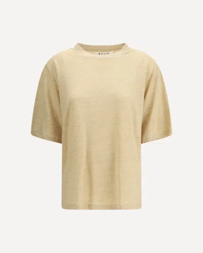 Rohe Linen T-shirt In Nude