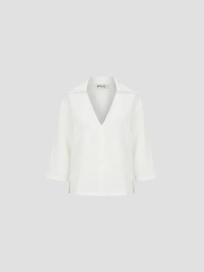 Rohe Linen Tunic Top In White
