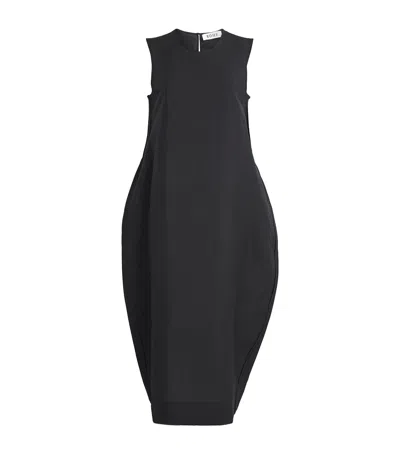 Rohe Róhe Linen-silk-blend Maxi Dress In Black