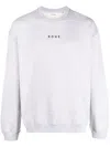 Rohe Logo-print Long-sleeve Sweatshirt In Grey