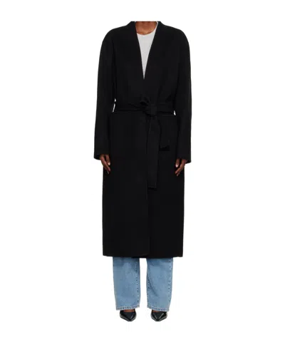 Rohe Long Coat In Black